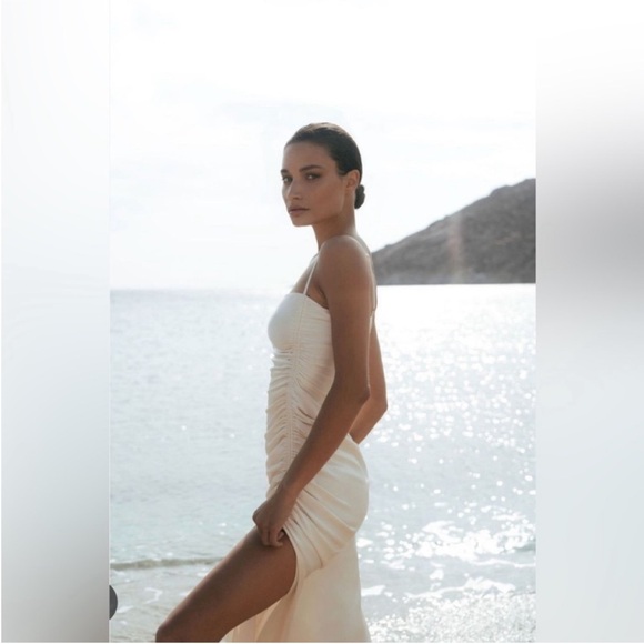 NWOT ZARA | Draped Midi Dress - Picture 3 of 8